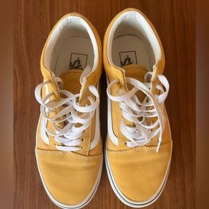 Vans, Yellow/Goldenrod, 8, Great Used Condition